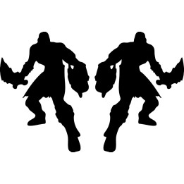 God of War Kratos Stickers – Blades of Chaos Decals (2-Pack)