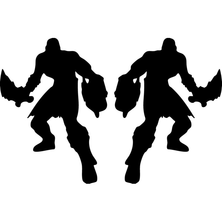 God of War Kratos Stickers – Blades of Chaos Decals (2-Pack)