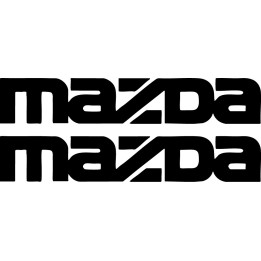 Mazda Stickers Style 2 - MX-5 RX-7 CX-5 Logo Decals (2-Pack)