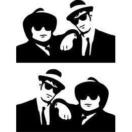 Blues Brothers Stickers – Jake & Elwood Decals (2-Pack)