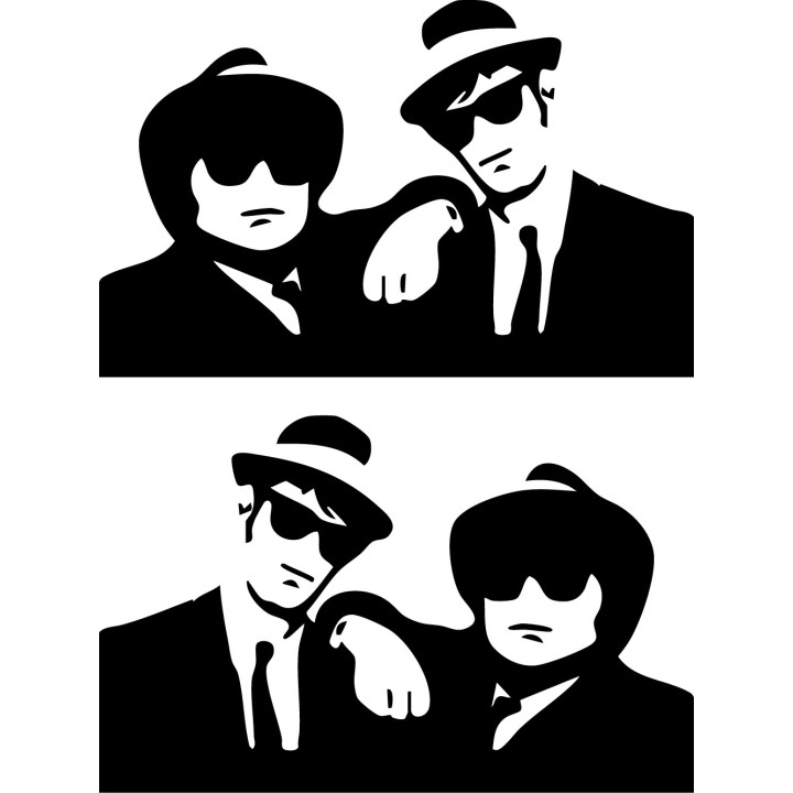 Blues Brothers Stickers – Jake & Elwood Decals (2-Pack)