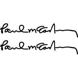 Paul McCartney Signature Stickers – Beatles Decals (2-Pack)