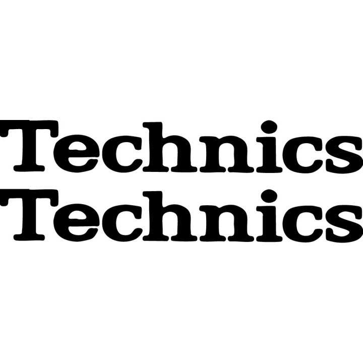 Technics Stickers – SL-1200 SL-1210 DJ Decals (2-Pack)