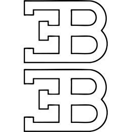 Buy Bugatti Logo Contour Vinyl Decal Sticker Online