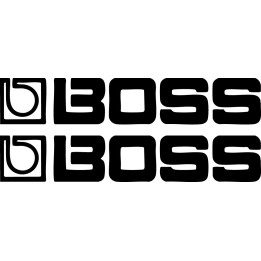 Boss Audio Stickers – Guitar Pedal Music Decals (2-Pack)