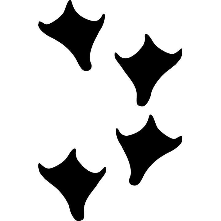 Duck Footprint Stickers – Bird Tracks Decals (2-Pack)