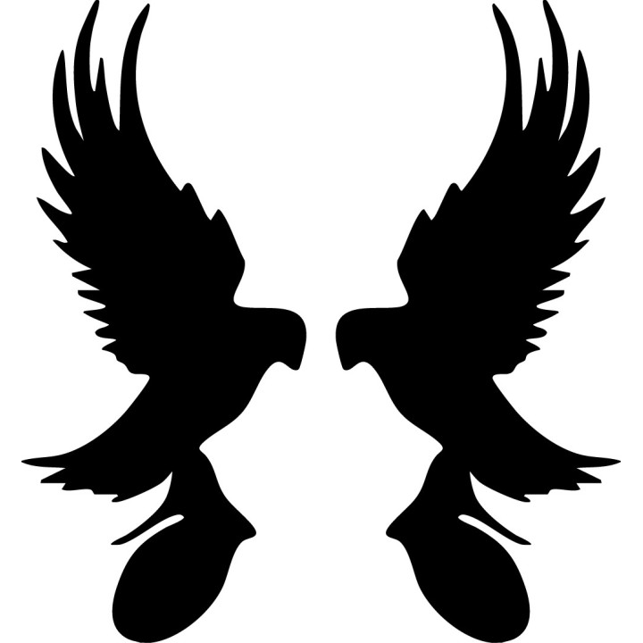 Hollywood Undead Stickers – Dove & Grenade Decals (2-Pack)