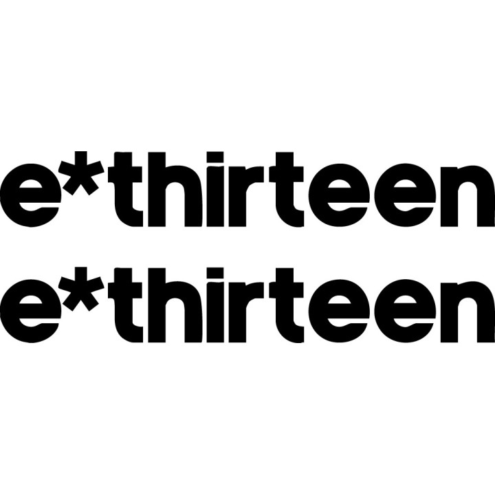 Buy E Thirteen Text Decal Sticker Online