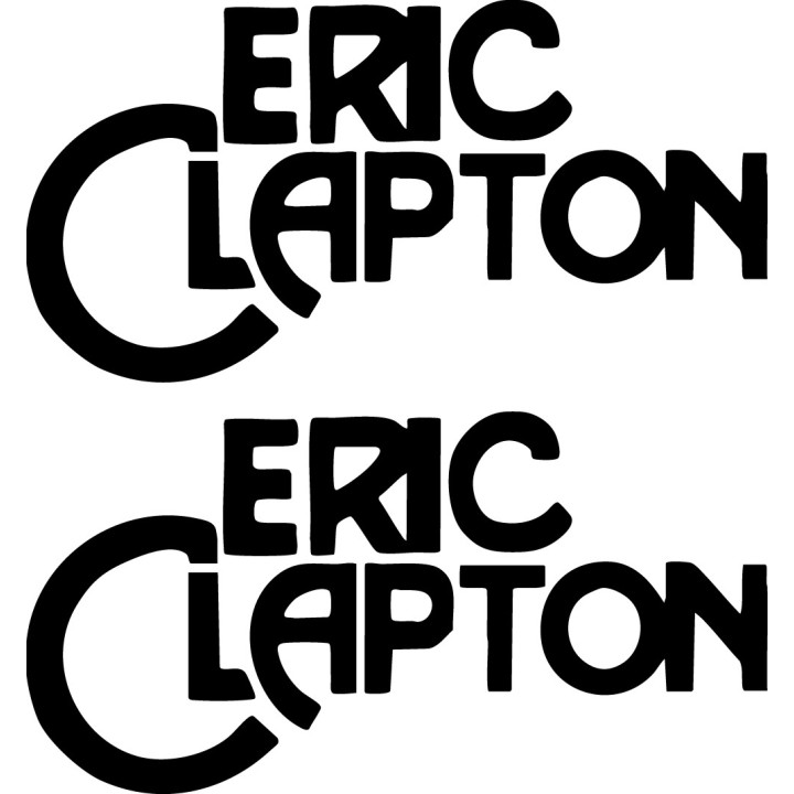 Eric Clapton Stickers – Blues Rock Guitar Decals (2-Pack)