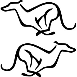 Buy Elegant Greyhound Dog Vinyl Decal Sticker Online