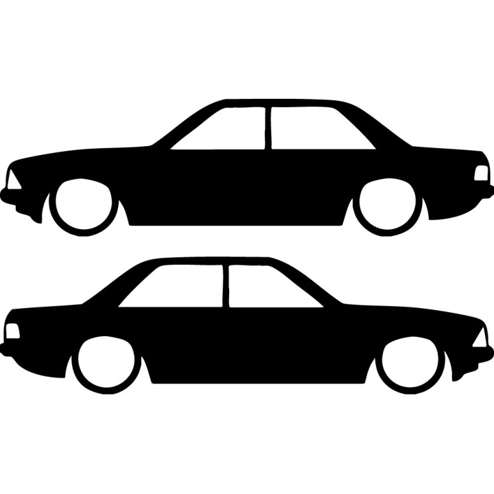 Buy Ford Granada Sedan Mk2 Low Decal Sticker Online