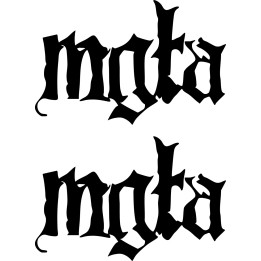 Mgła Stickers – Black Metal Band Logo Decals (2-Pack)