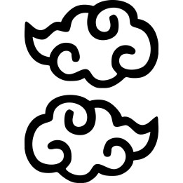 Naruto Akatsuki Cloud Stickers – Anime Decals (2-Pack)