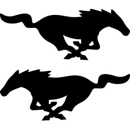 Buy Mustang Logo Plein Vinyl Decal Sticker Online