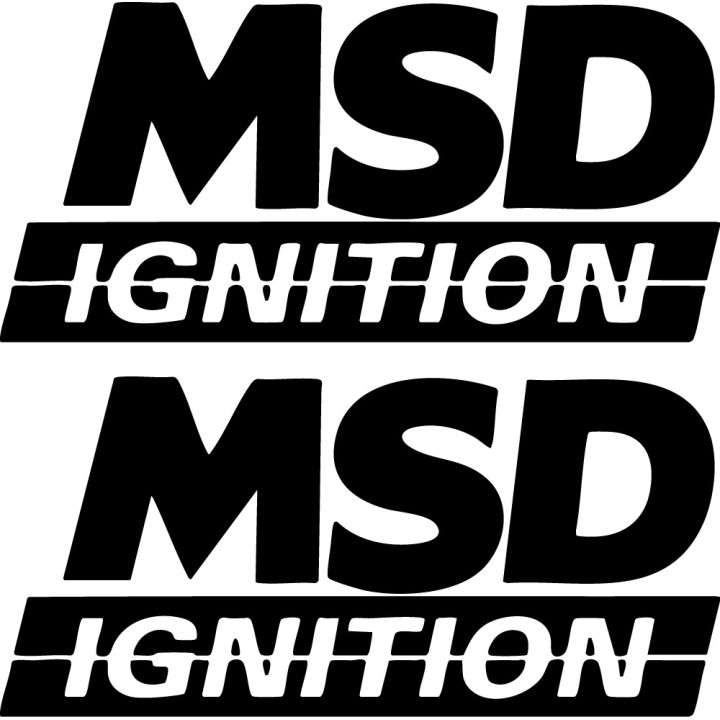 Buy Msd Ignition Logo Vinyl Decal Sticker Online