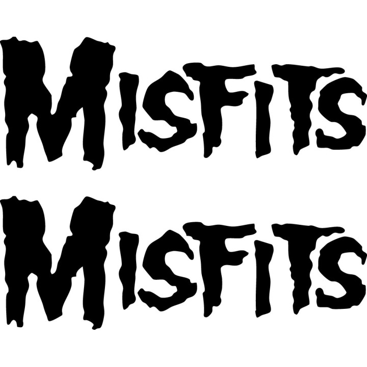 Misfits Stickers – Horror Punk Band Decals (2-Pack)