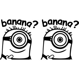 Minion Banana? Stickers – Despicable Me Decals (2-Pack)