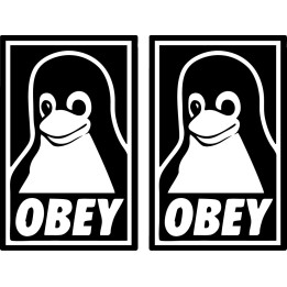 Buy Obey Linux B Decal Sticker Online