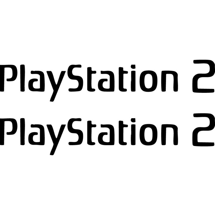 PlayStation 2 Stickers – PS2 Retro Gaming Decals (2-Pack)