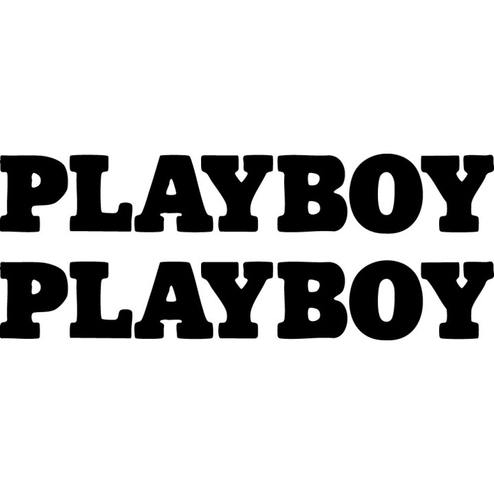 Playboy Stickers – Iconic Logo Lifestyle Decals (2-Pack)