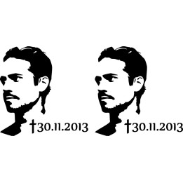 Paul Walker Tribute Stickers – Fast & Furious Decals (2-Pack)