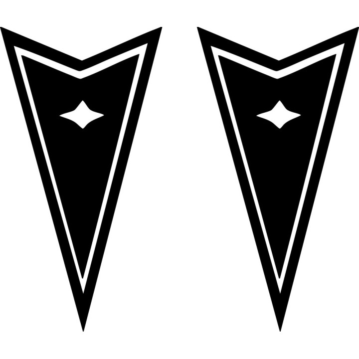Buy Pontiac Aftermarket Logo Graphic Vinyl Decal Sticker Online