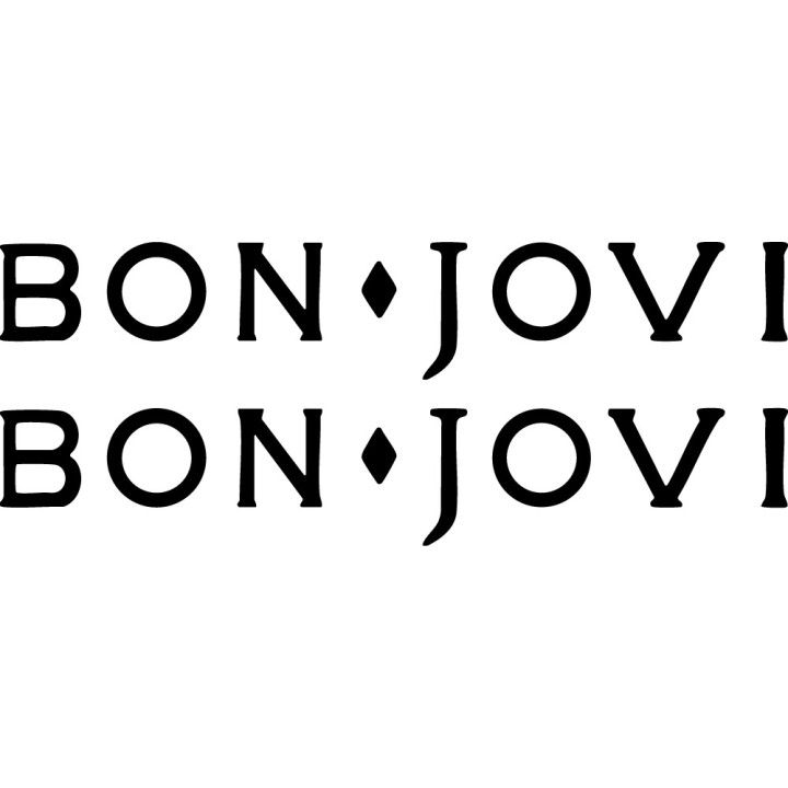 Bon Jovi Stickers – Rock Band Logo Decals (2-Pack)