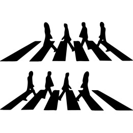 The Beatles Abbey Road Stickers – Crosswalk Decals (2-Pack)