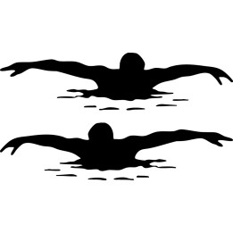 Buy Swimmer Decal Sticker Online