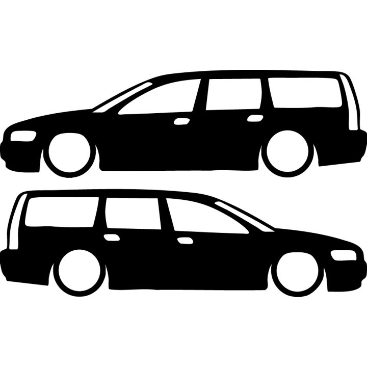 Buy Volvo V70 Low Decal Sticker Online