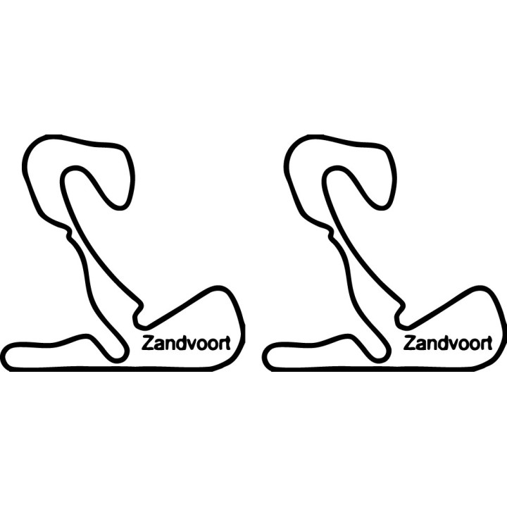 Buy Zandvoort Glen Circuit Racetrack Decal Sticker Online