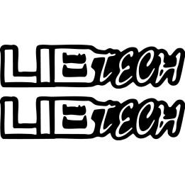 Buy Lib Tech Text Long Surfing Decal Sticker Online