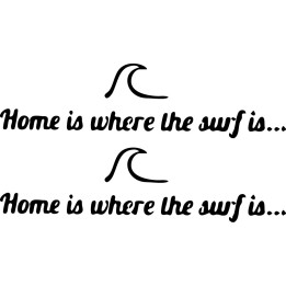 Buy Home Is Where The Surf Is Surfing Decal Sticker Online