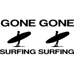 Buy Gone Surfing Vinyl Car Window Laptop Decal Sticker Online