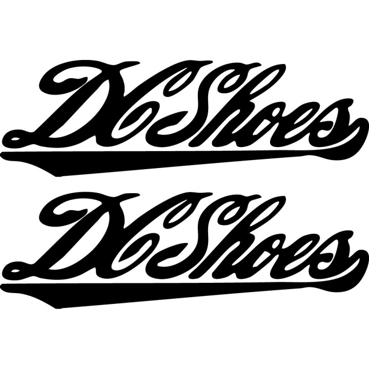 DC Shoes Script Stickers – Skate Streetwear Decals (2-Pack)