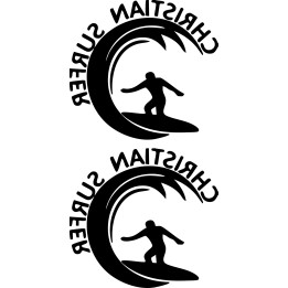 Buy Christian Surfer Vinyl Decal Sticker Online
