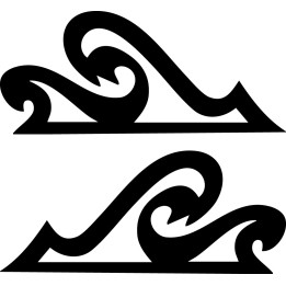 Buy Wave Outline Sticker Vinyl Decal Online