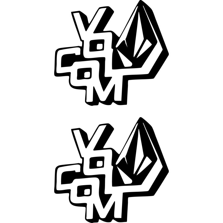 Buy Volcom Both Surfing Decal Sticker Online