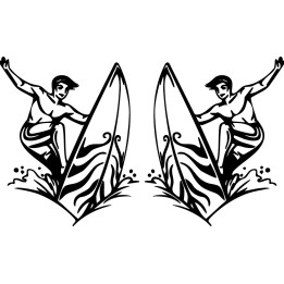 Buy Surfing Surf 1 Vinyl Decal Sticker Online