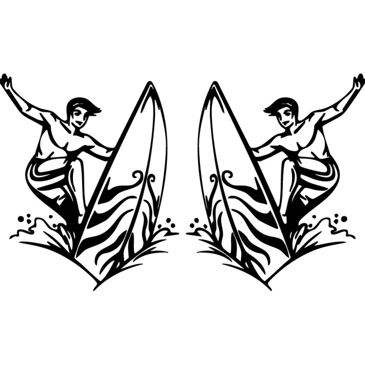 Buy Surfing Surf 1 Vinyl Decal Sticker Online