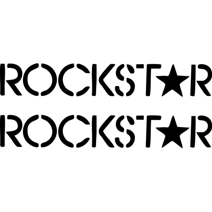 Buy Star Text Stencil Surfing Decal Sticker Online