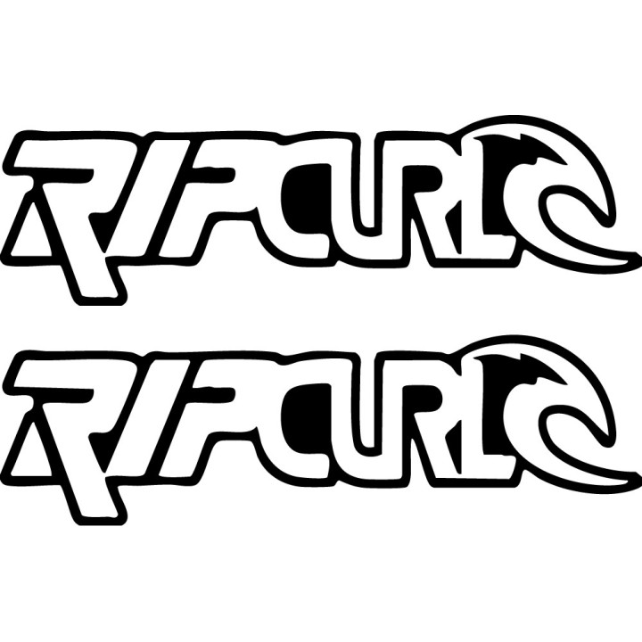 Buy Rip Curl Multi Outline Surfing Decal Sticker Online