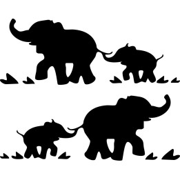 Elephant Vinyl Decal Sticker V99 - DecalsHouse