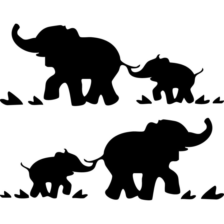 Elephant Vinyl Decal Sticker V99 - DecalsHouse