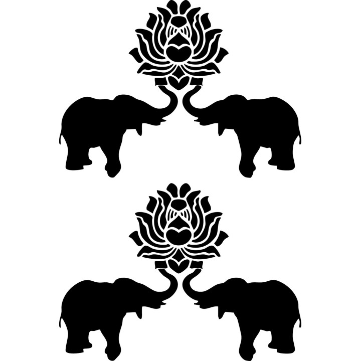 Elephant Vinyl Decal Sticker V50 - DecalsHouse