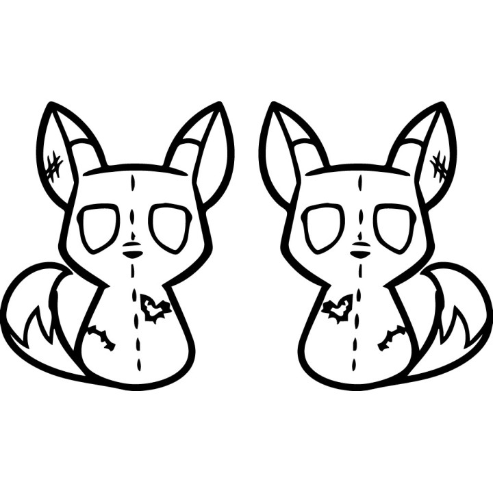 Fox Vinyl Decal Sticker V55 - DecalsHouse