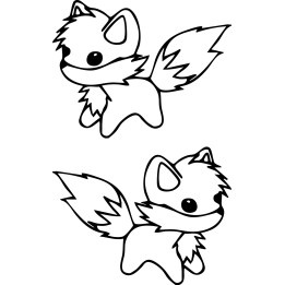 Fox Vinyl Decal Sticker V48 - DecalsHouse