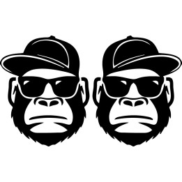 Gorilla Vinyl Decal Sticker V72 - DecalsHouse