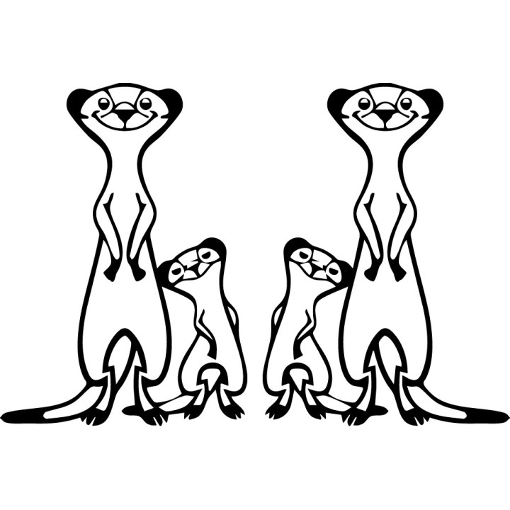 Meerkat Vinyl Decal Sticker V26 - DecalsHouse