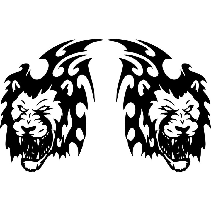 Lion Vinyl Decal Sticker V32 - DecalsHouse